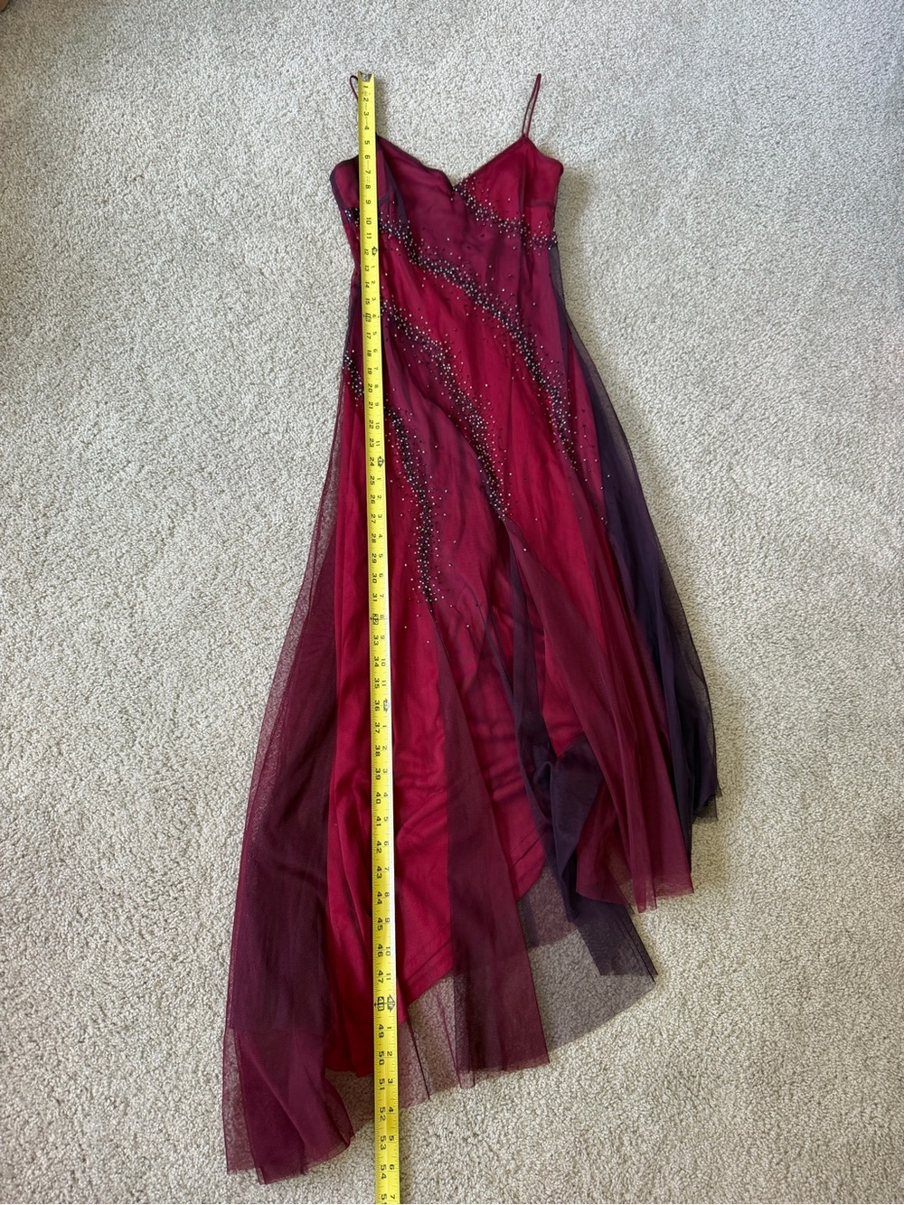 Vintage Beaded Prom Dress - Picture 3 of 7